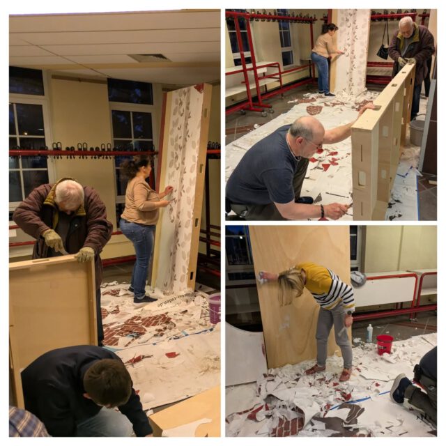 Wir haben fleißig unsere Kulisse auf Vordermann gebracht! Damit es bald losgehen kann!!! 💪🏼